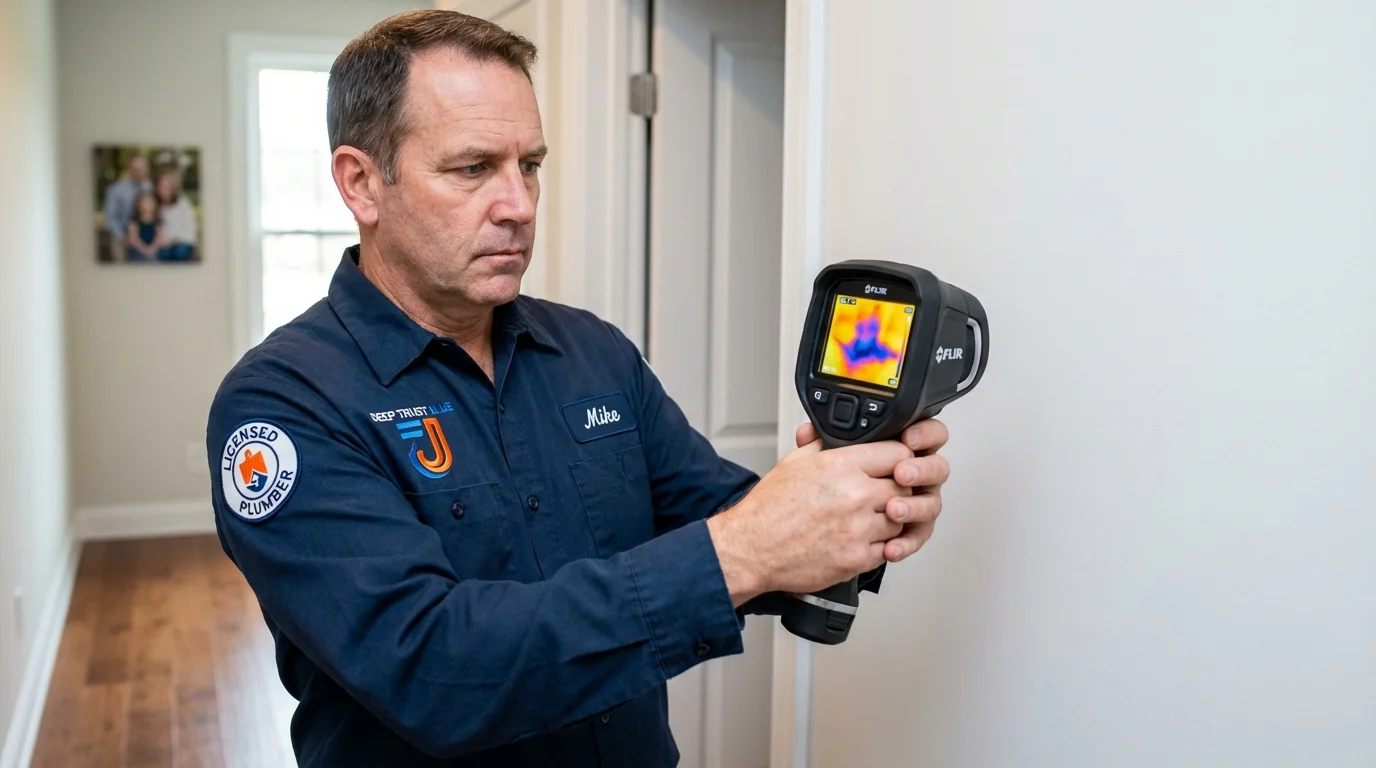 Thermal imaging leak detection by Johns Plumbing LLC in Broussard